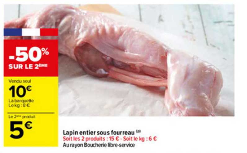 lapin entier sous fourreau