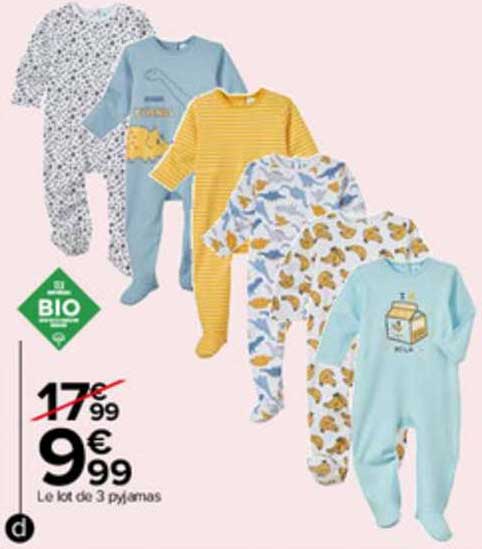 Le Lot De 3 Pyjamas Tex