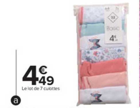 Le Lot De 7 Culottes Tex Basic