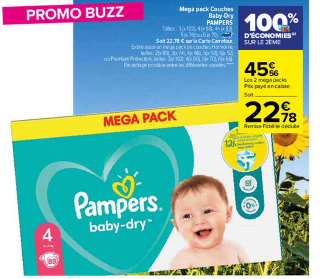 mega pack couches baby-dry pampers