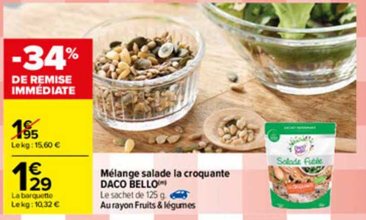 mélange salade la croquante daco bello