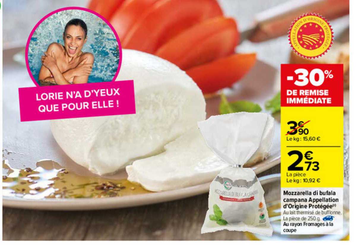 mozzarella di bufala campana appellation d'origine protégée