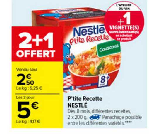 p'tite recette nestlé