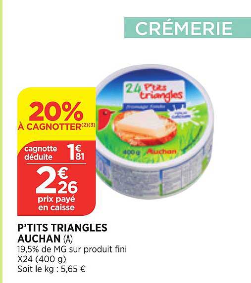 p'tits triangles auchan