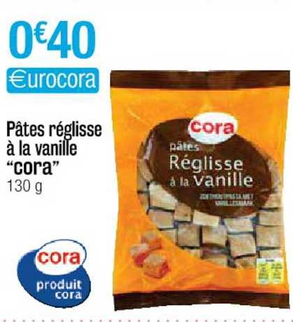 Pâtes Réglisse à La Vanille "cora"