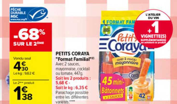 petits coraya "format familial"