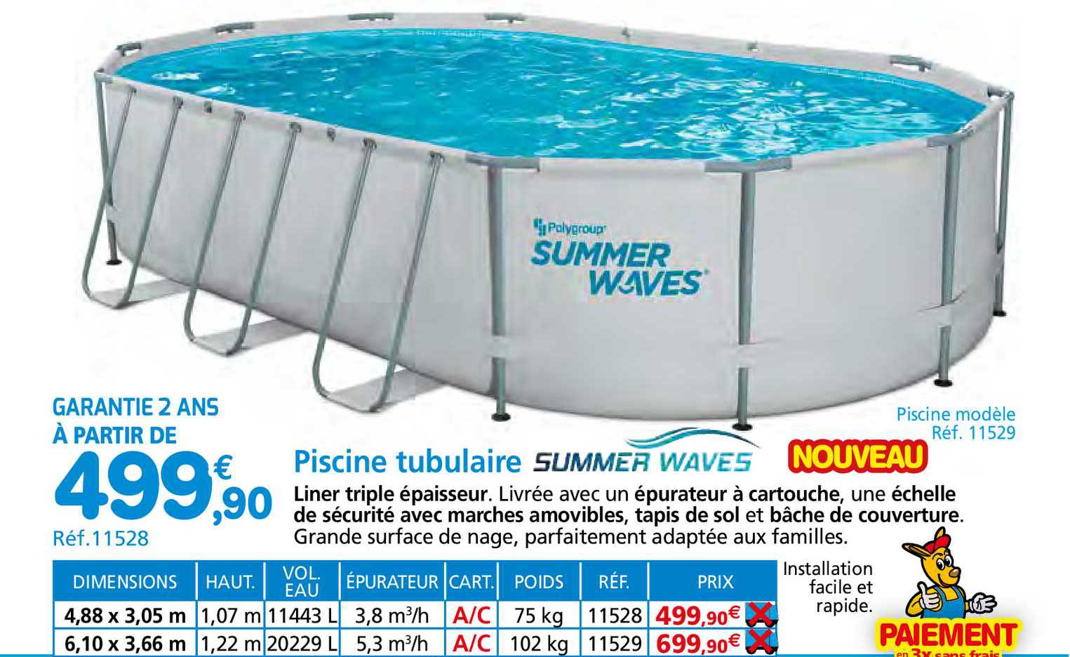Piscine Tubulaire Summer Waves