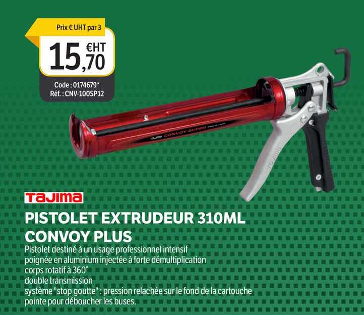 pistolet extrudeur 310 ml convoy plus tajima