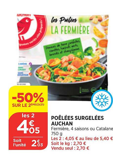 Poêlées Surgelées Auchan