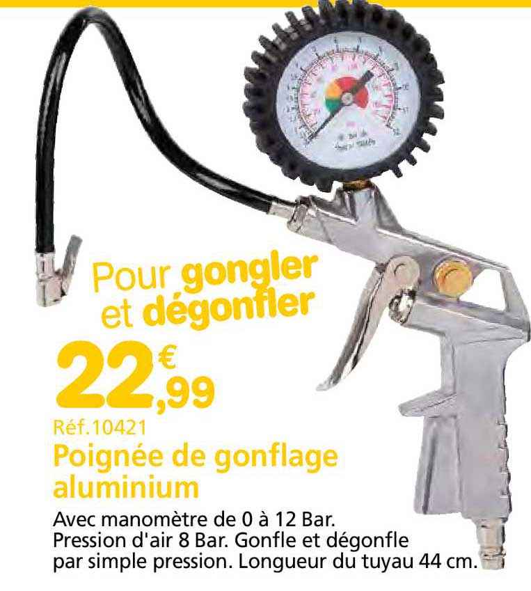 Poignée De Gonflage Aluminium