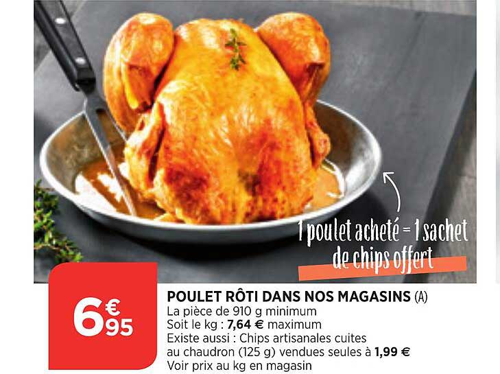 poulet rôti dans nos magasins