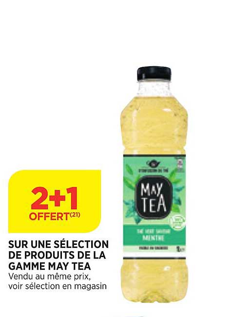 produits de la gamme may tea