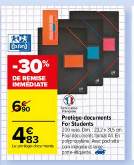 protège-documents for students