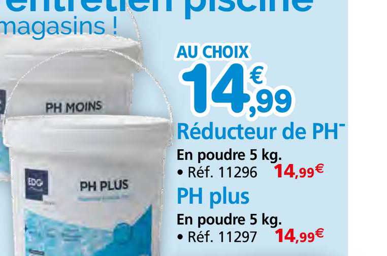 réducteur de ph moins, ph plus