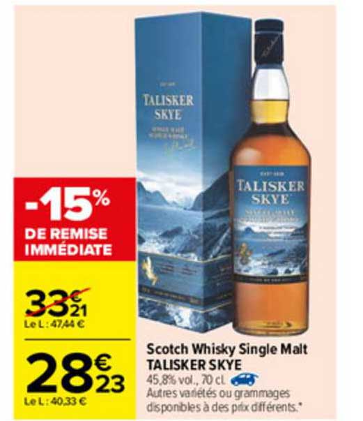scotch whisky single malt talisker skye