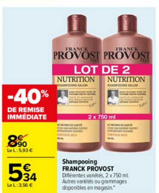 shampooing franck provost