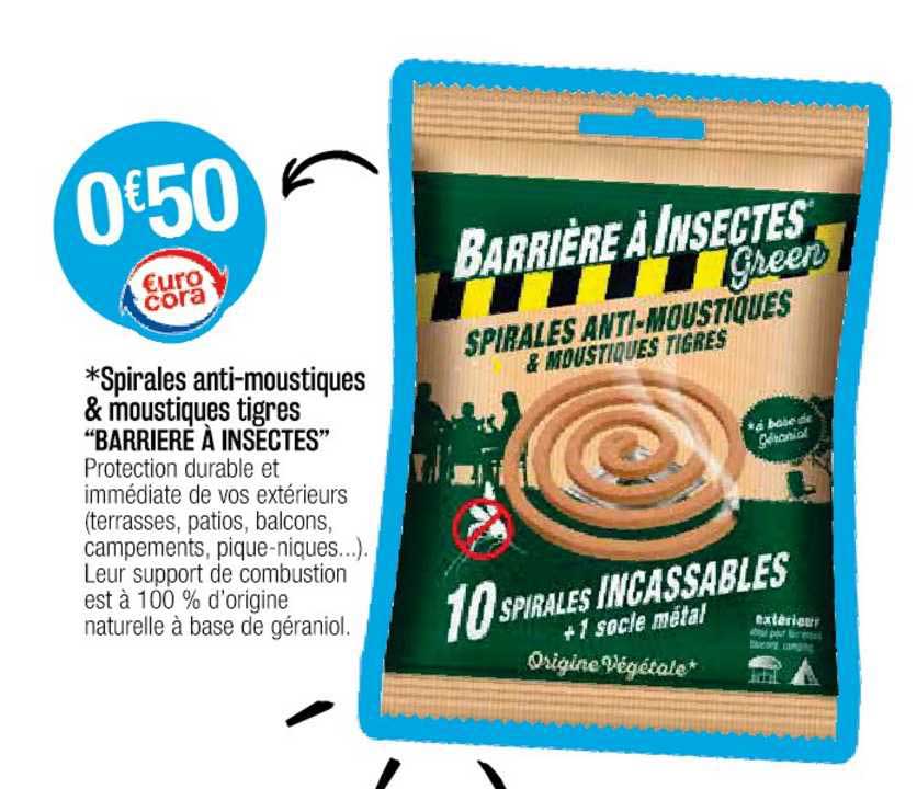 spirales anti-moustiques & moustiques tigres "barrière à insectes"