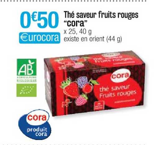 Thé Saveur Fruits Rouges "cora"