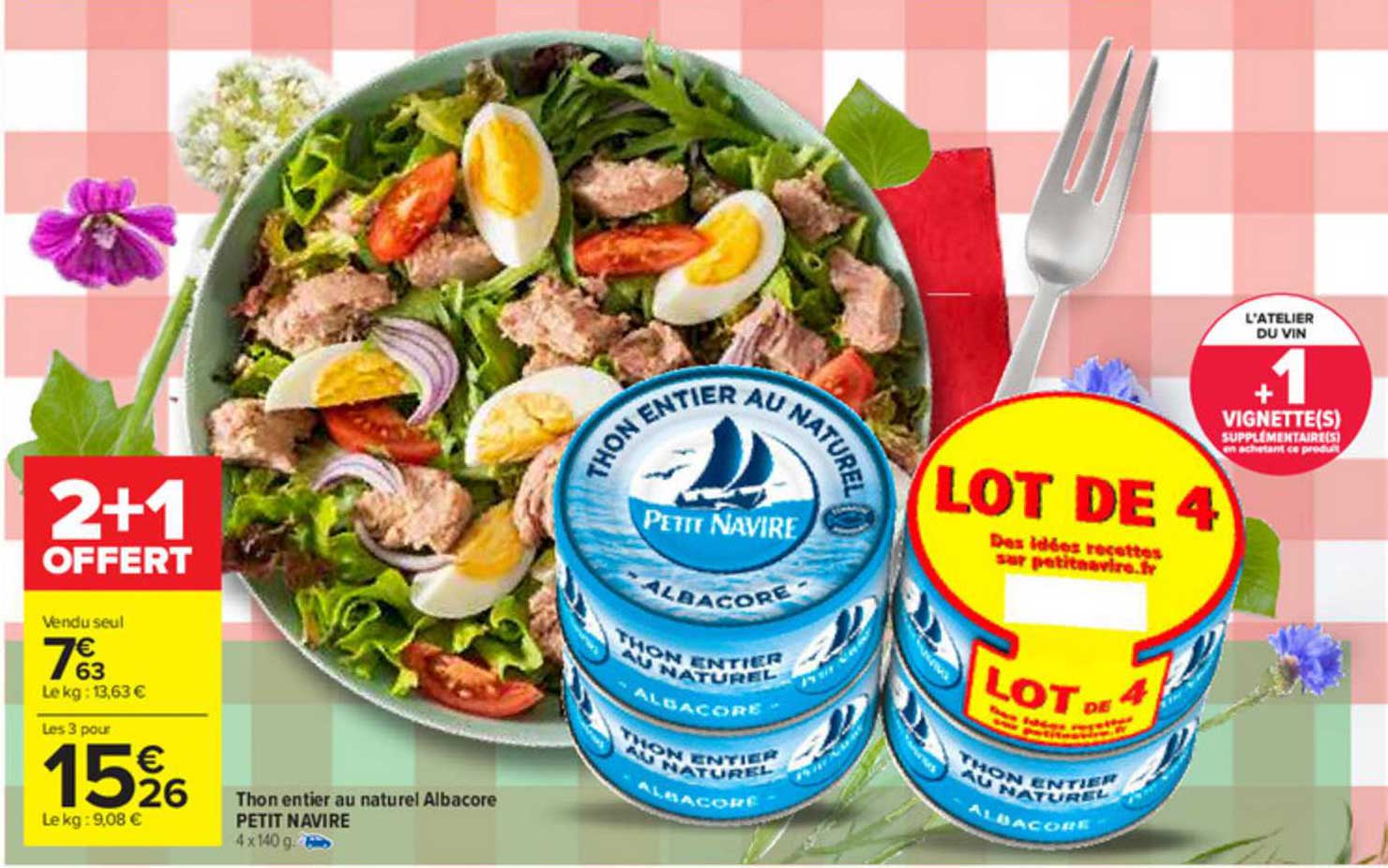 Thon Entier Au Naturel Albacore Petit Navire