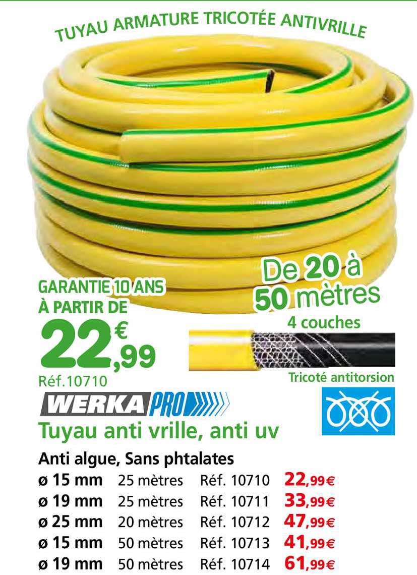 tuyau anti vrille, anti uv werka pro