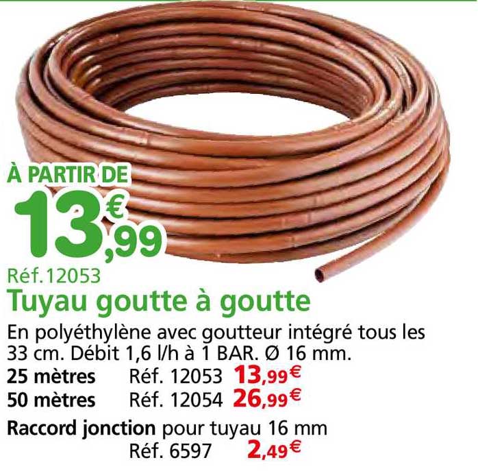 tuyau goutte à goutte