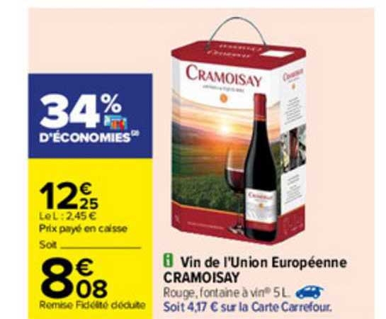 vin de l'union européenne cramoisay