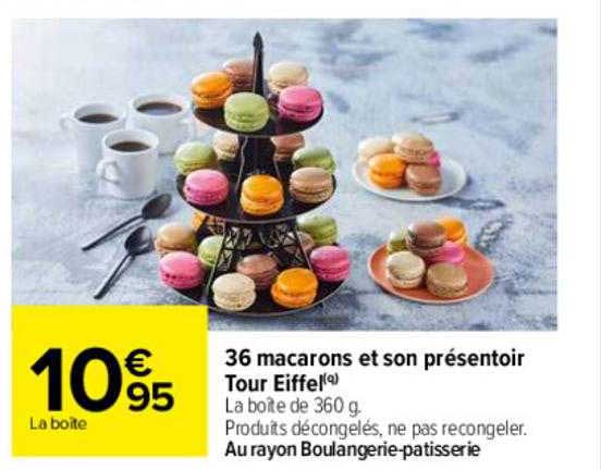 36 Macarons Et Son Présentoir Tour Eiffel