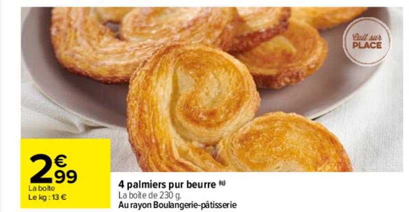 4 Palmiers Pur Beurre