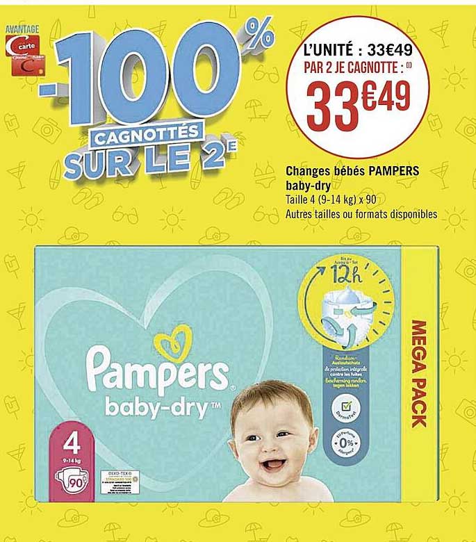 changes bébés pampers baby-dry