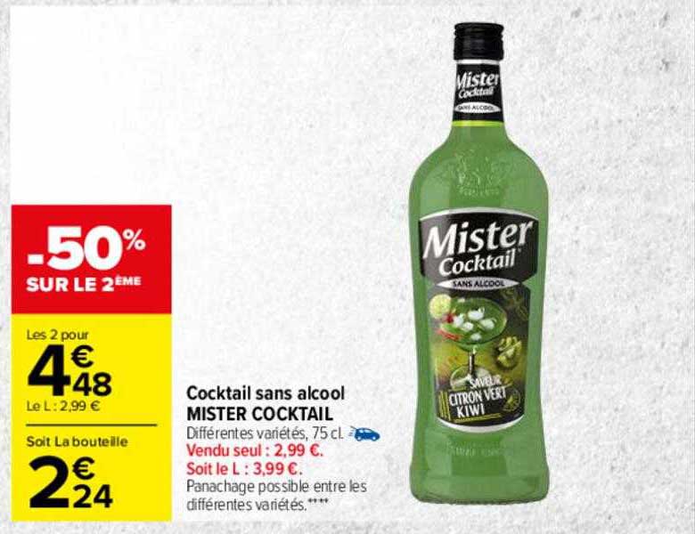 cocktail sans alcool mister cocktail