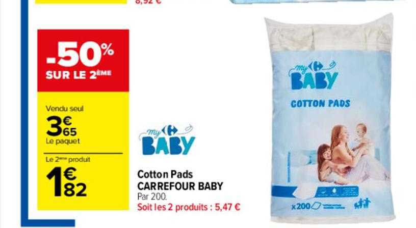 cotton pads carrefour baby