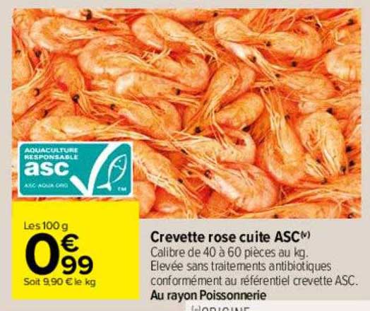 Crevette Rose Cuite Asc