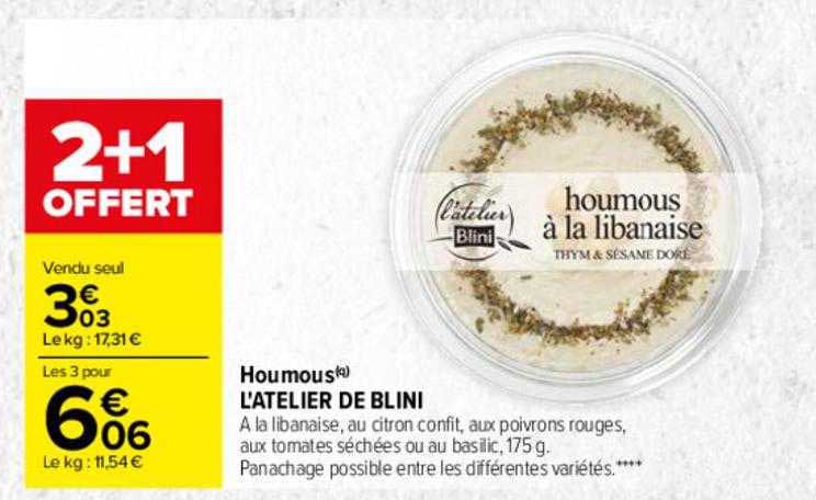 houmous l'atelier de blini