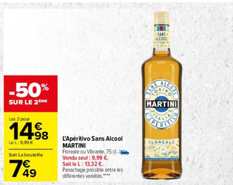 L'apéritivo Sans Alcool Martini