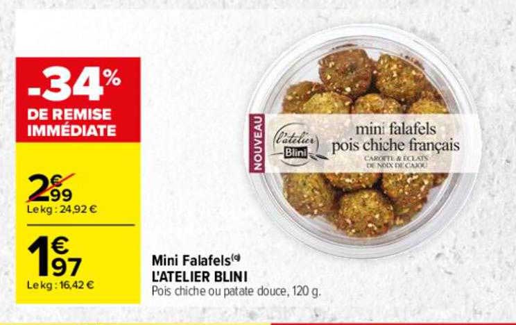 mini falafels l'atelier blini