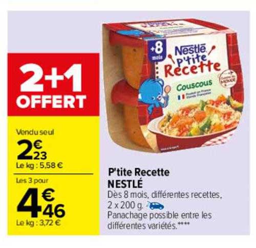 p'tite recette nestlé