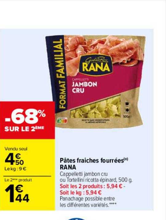 Pâtes Fraîches Fourrées Rana