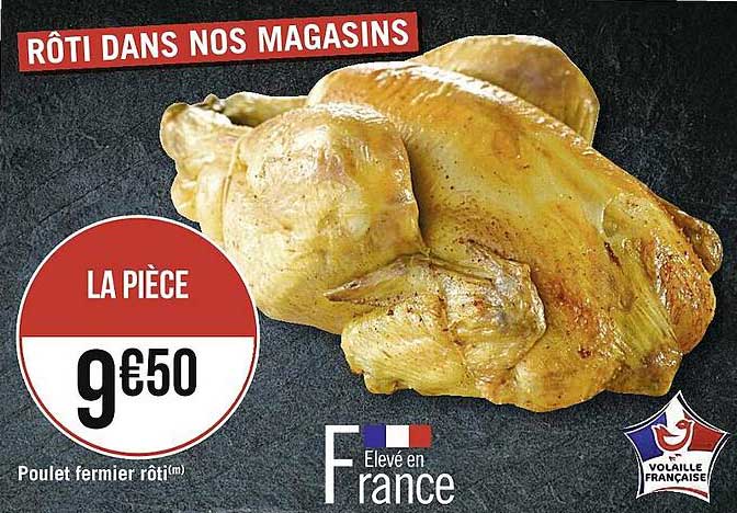 Poulet Fermier Rôti