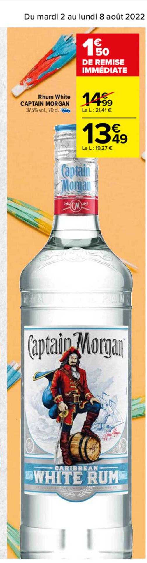 Rhum White Captain Morgan