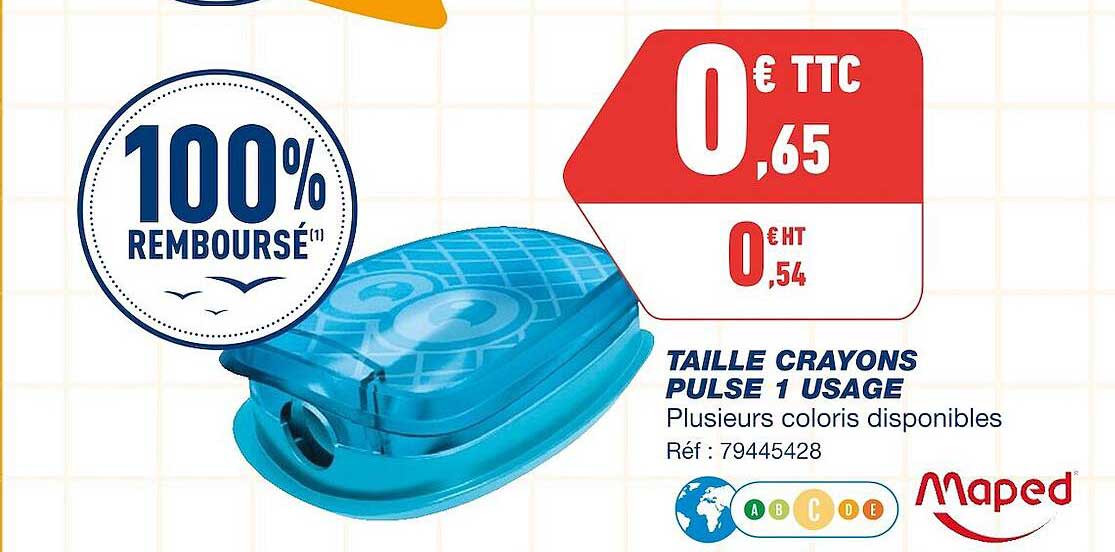 Taille Crayons Pulse 1 Usage