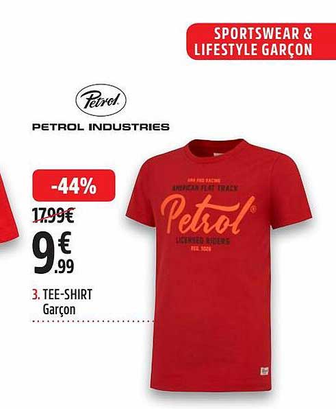 tee-shirt garçon petrol industries