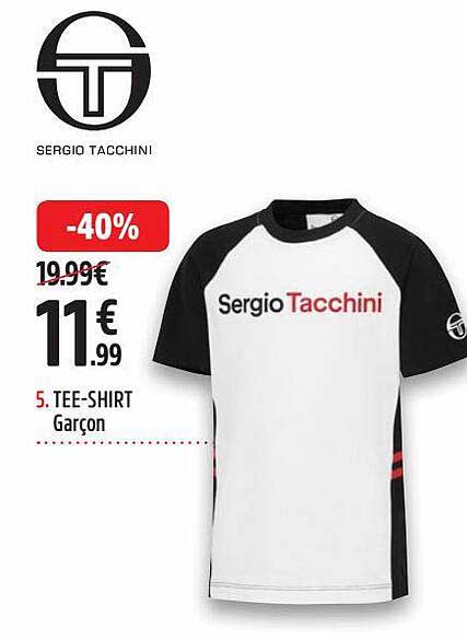tee-shirt garçon sergio tacchini