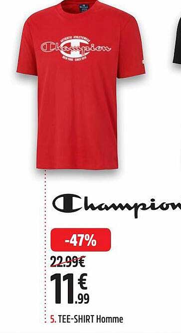 tee-shirt homme champion