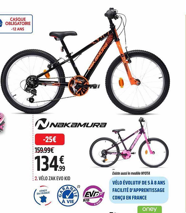 vélo zak evo kid nakamura