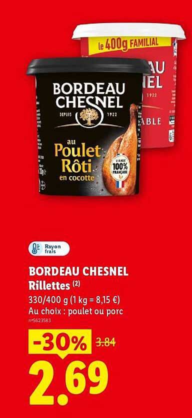 BORDEAU CHESNEL Rillettes