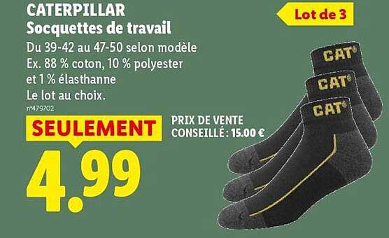 CATERPILLAR Socquettes de travail