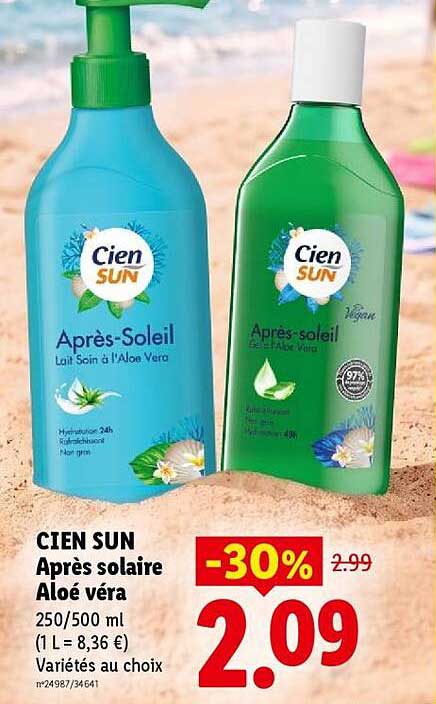 CIEN SUN Après solaire Aloé vera