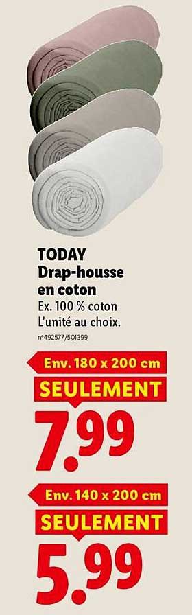 Drap-housse en coton