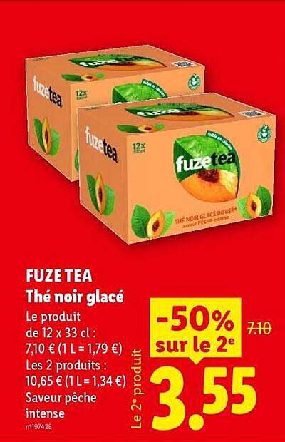 FUZE TEA Thé noir glacé