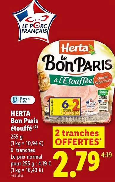 Herta Bon Paris étouffé